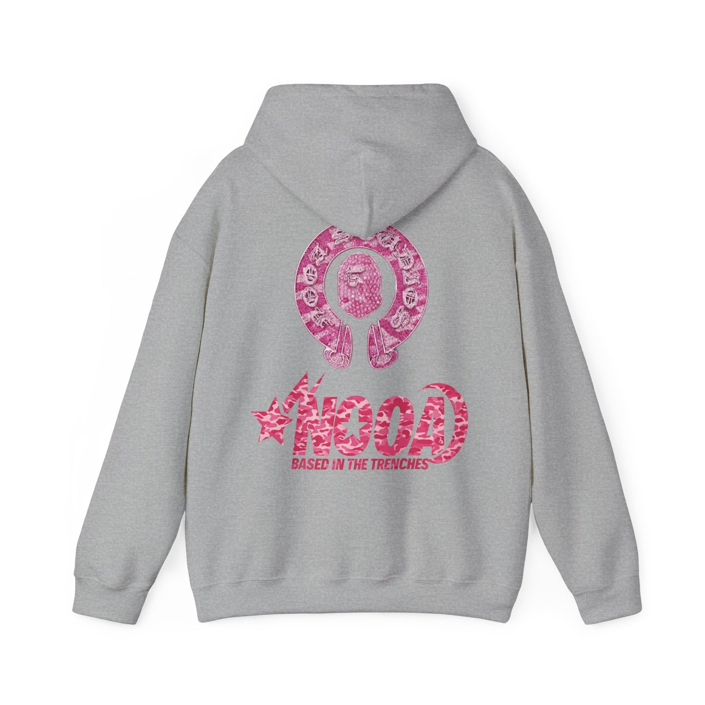 Hoodie — NOOA Pink Logo Graphic Hoodie (Based in the Trenches)
