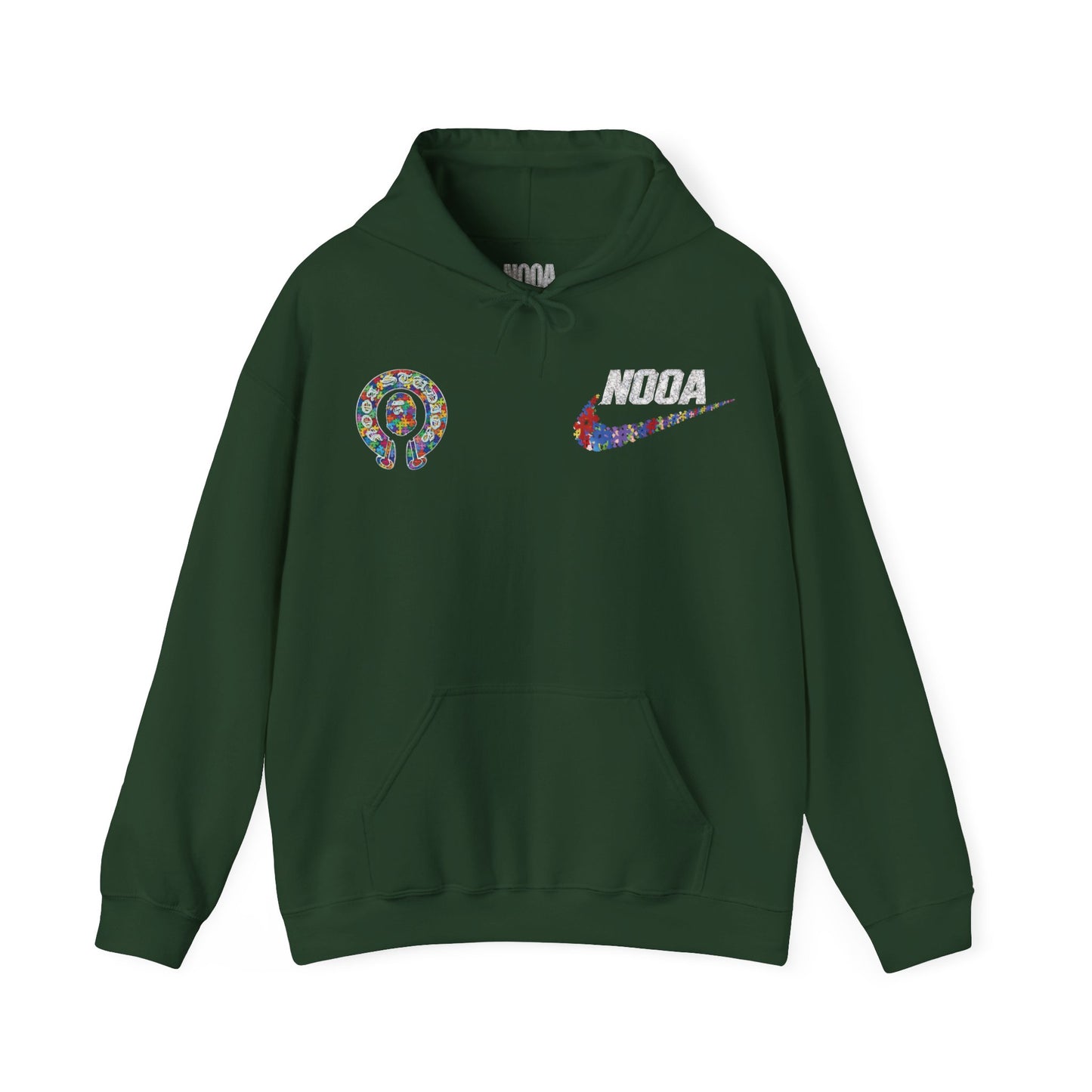 NOOA Floral Logo Hoodie - Colorful Nike Swoosh Pullover