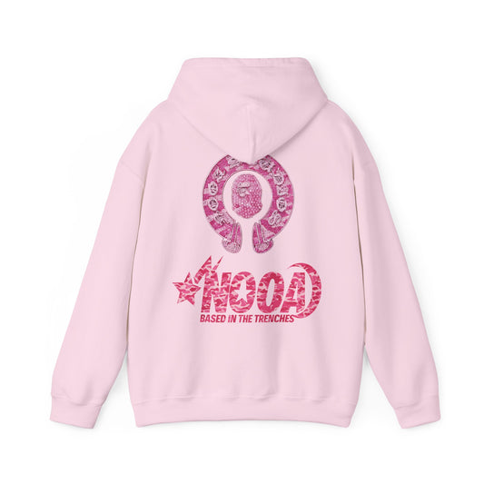 Hoodie — NOOA Pink Logo Graphic Hoodie (Based in the Trenches)