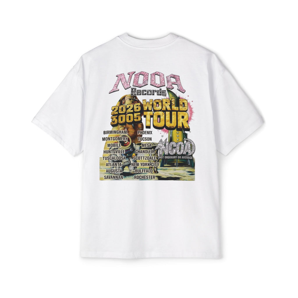 Vintage Space Tour T‑Shirt — "Nooa Studios 2026 World Tour" Graphic Tee