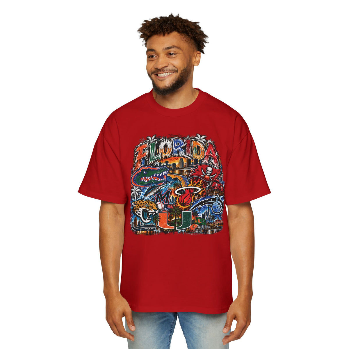 Florida Vintage Collage Tee — University of Miami Hurricanes Graphic Shirt