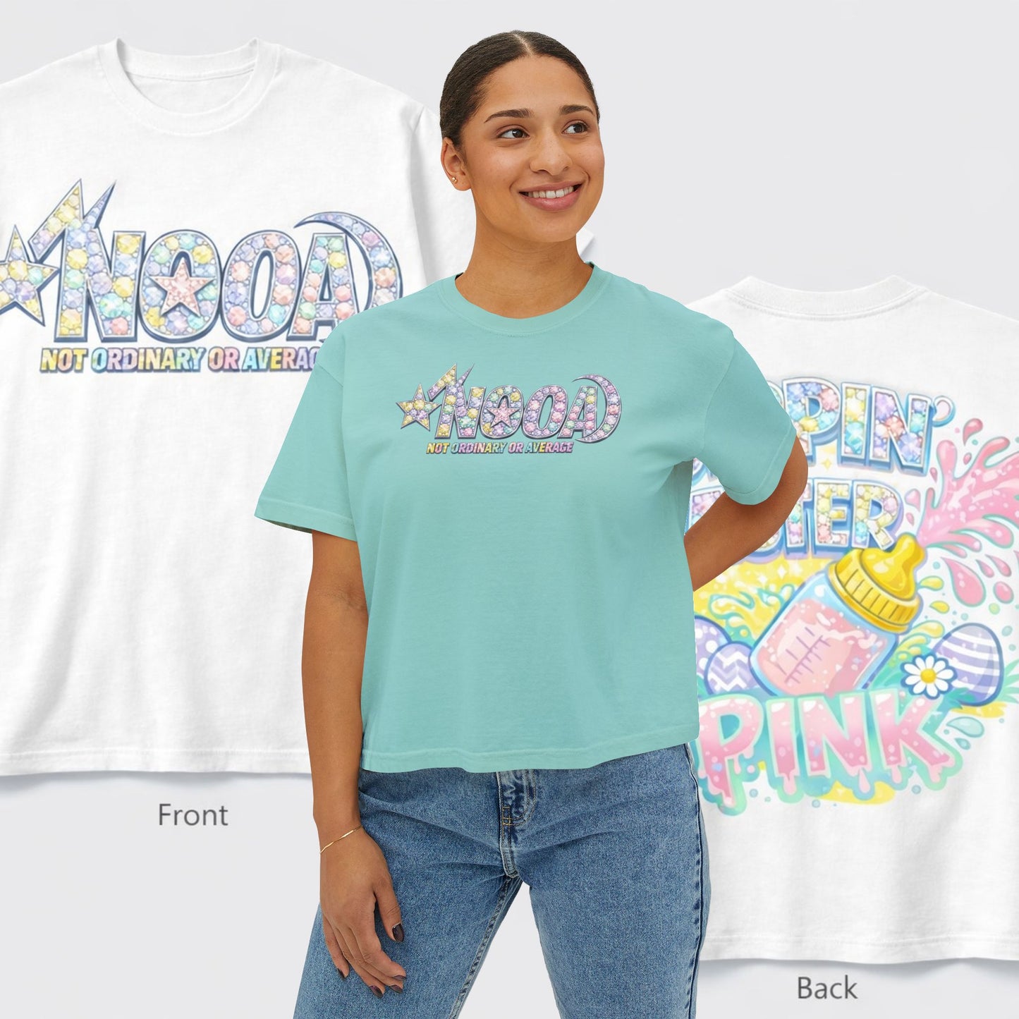 SIPPIN EASTER CROPPED TEE