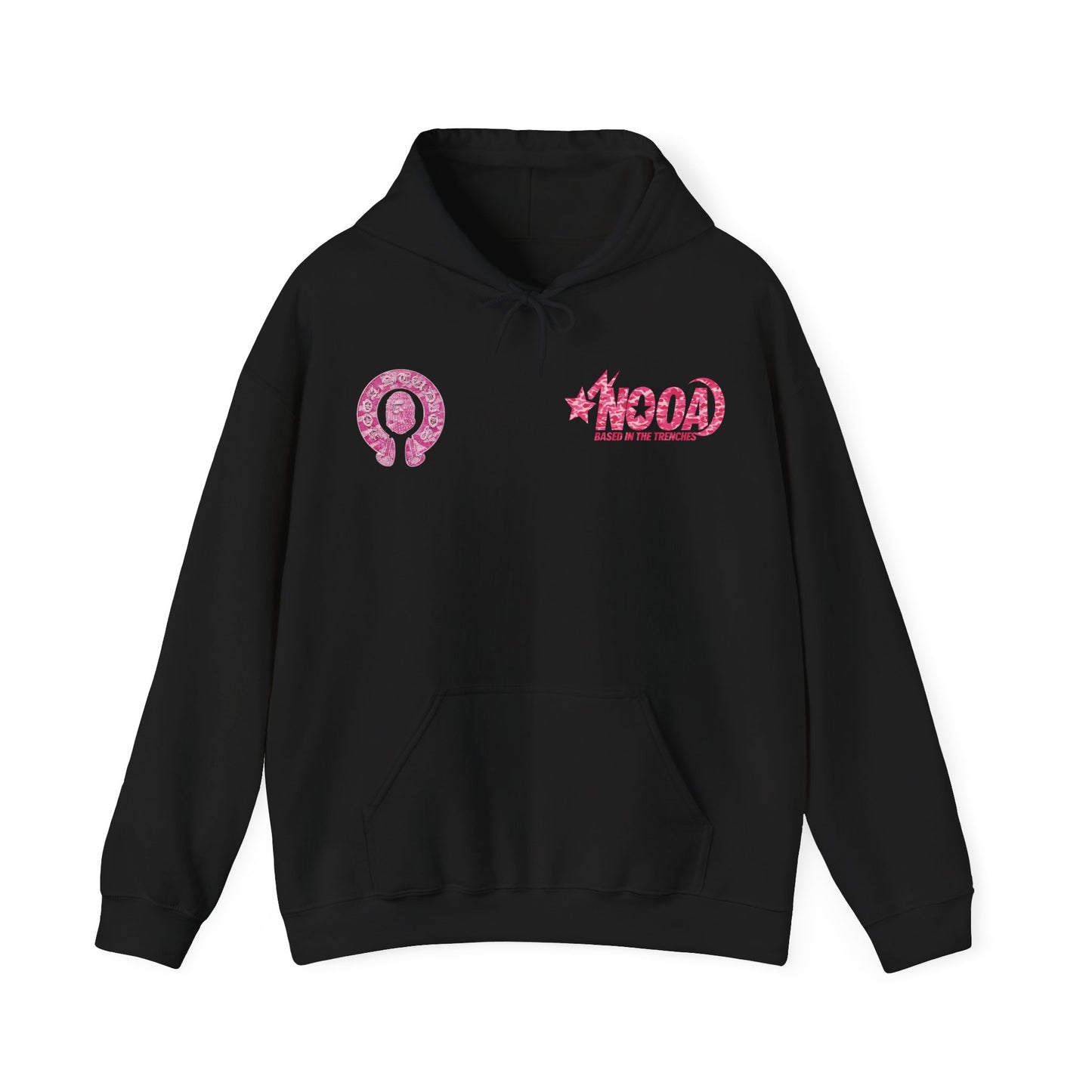 Hoodie — NOOA Pink Logo Graphic Hoodie (Based in the Trenches)