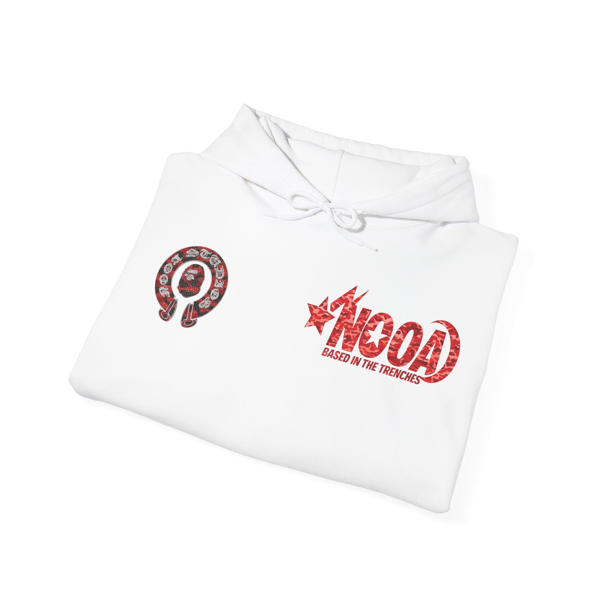 NOOA 'Based in the Trenches' Graphic Hoodie — Retro Star Logo Pullover