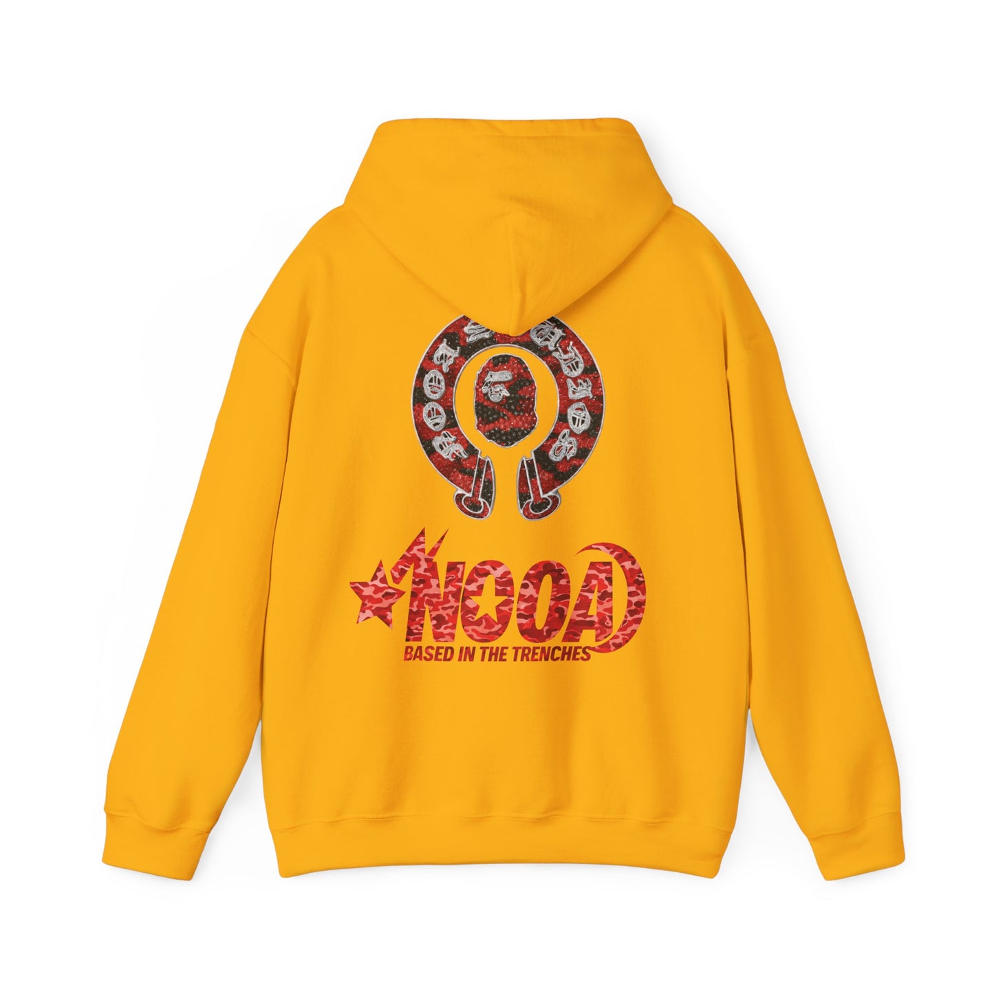 NOOA 'Based in the Trenches' Graphic Hoodie — Retro Star Logo Pullover