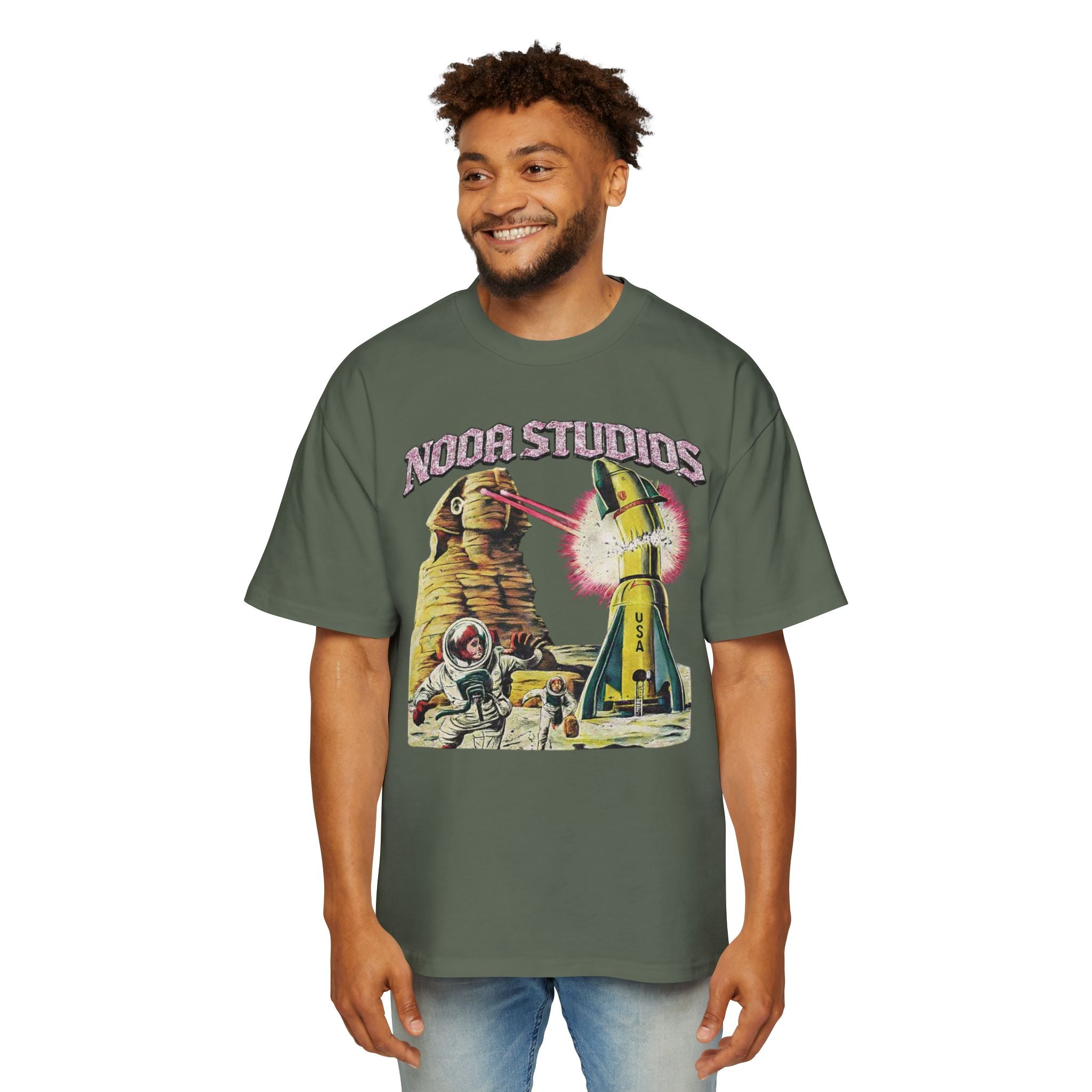 Vintage Space Tour T‑Shirt — "Nooa Studios 2026 World Tour" Graphic Tee