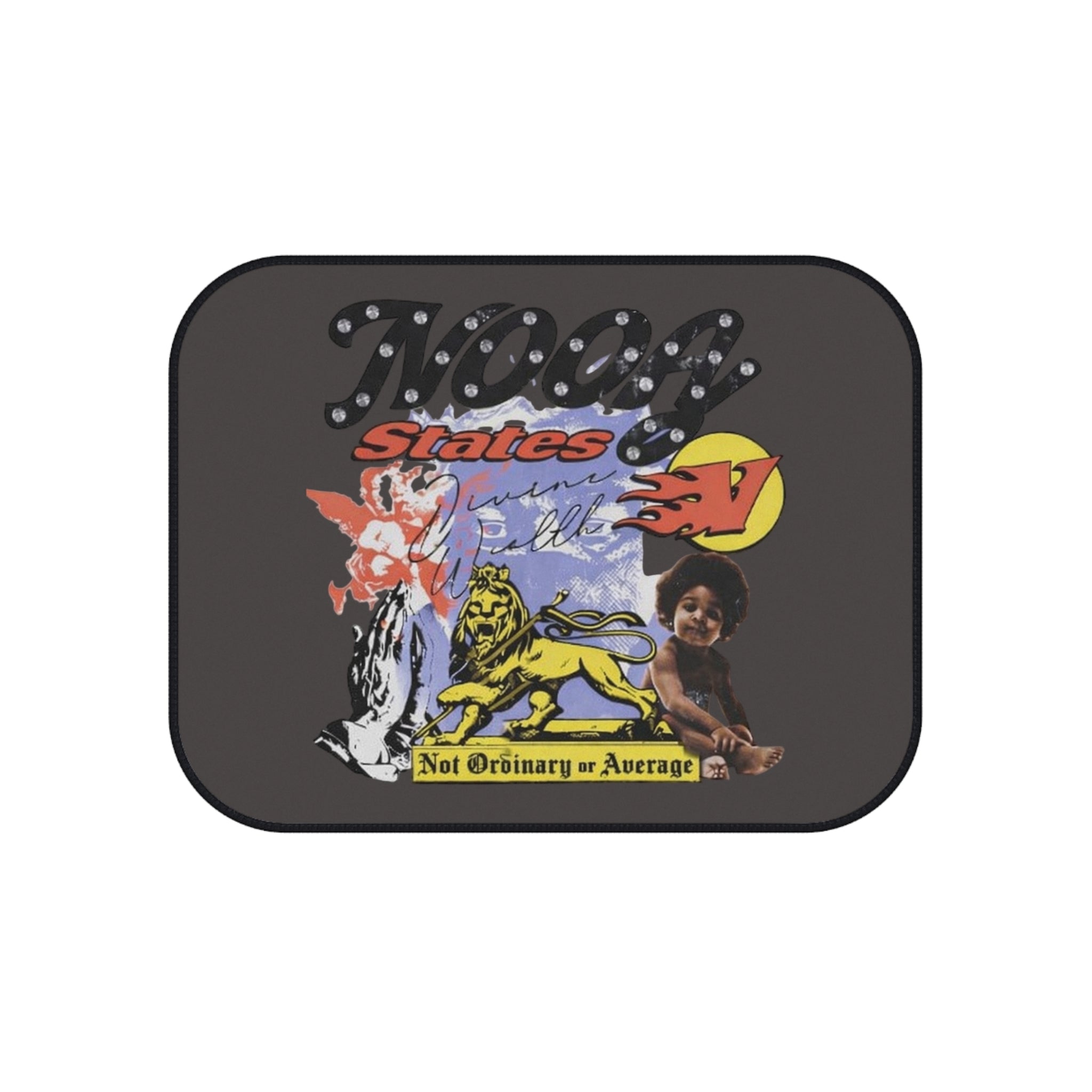 NOOA Graphic Car Floor Mats (Set of 4) — Retro Collage Auto Mat