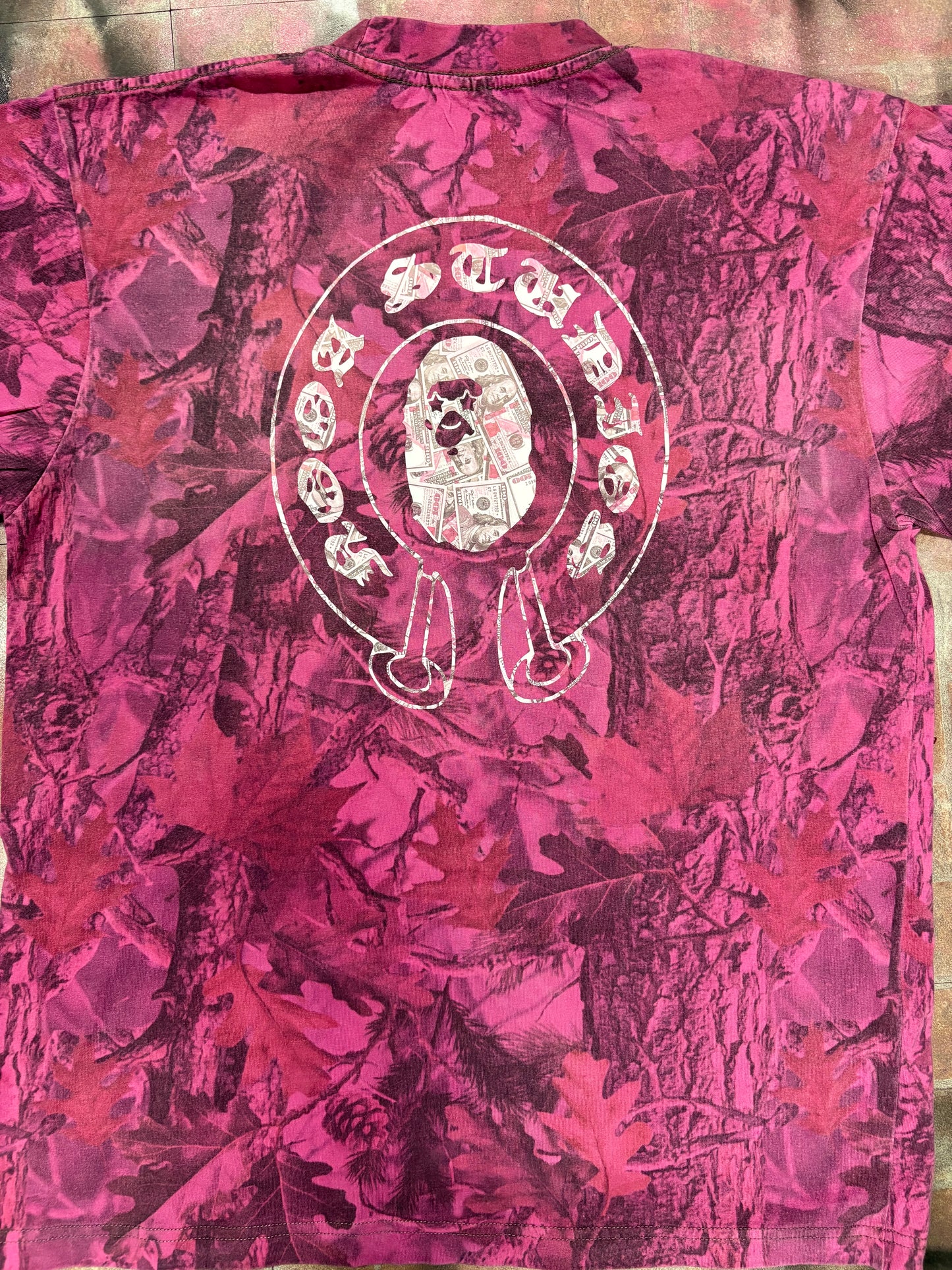 Dyed Pink Camo Tee