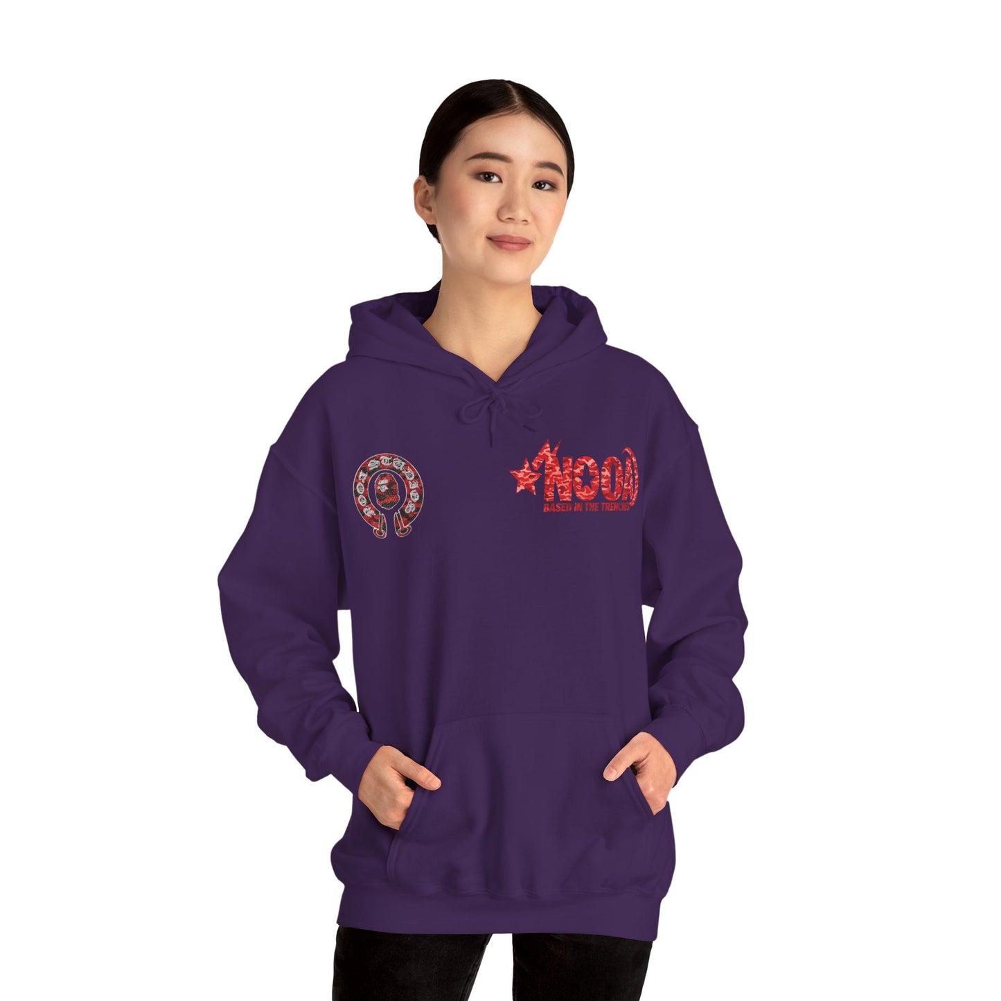 NOOA 'Based in the Trenches' Graphic Hoodie — Retro Star Logo Pullover