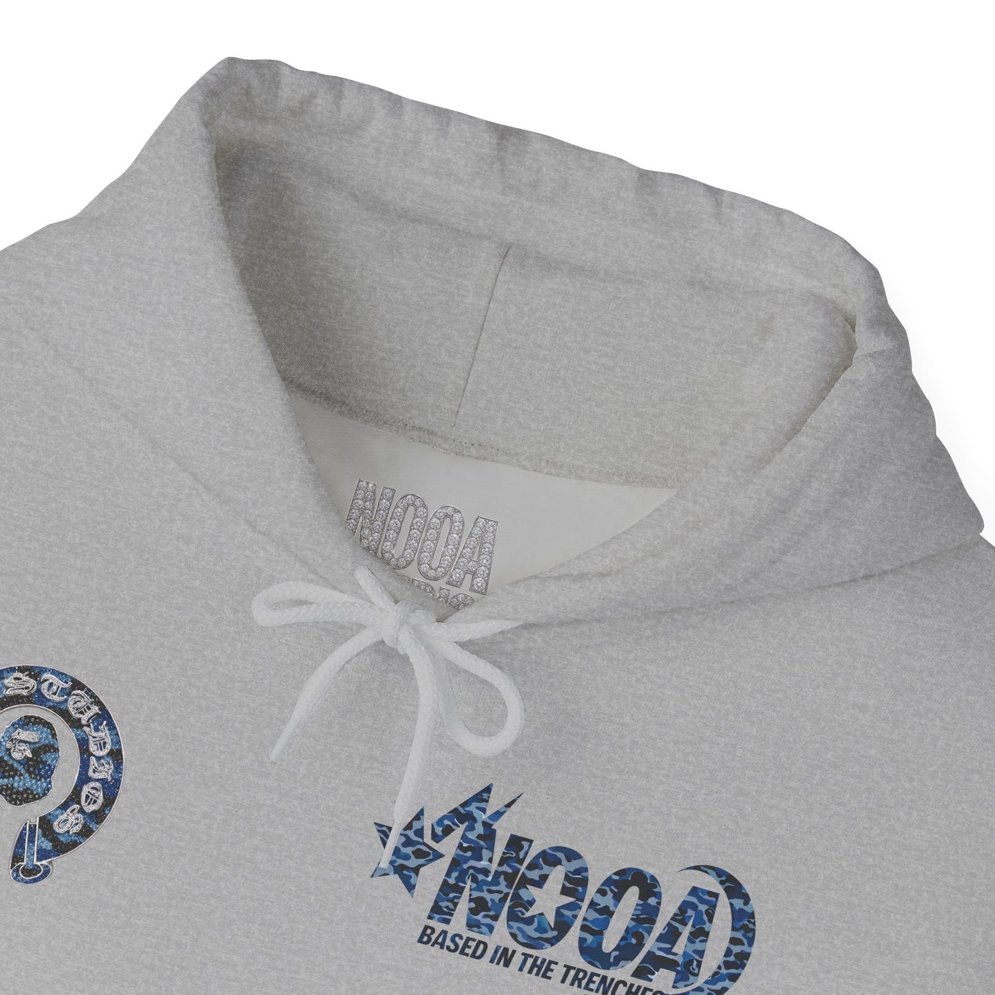 NOOA Logo Hoodie — 'Based in the Trenches' Graphic Pullover