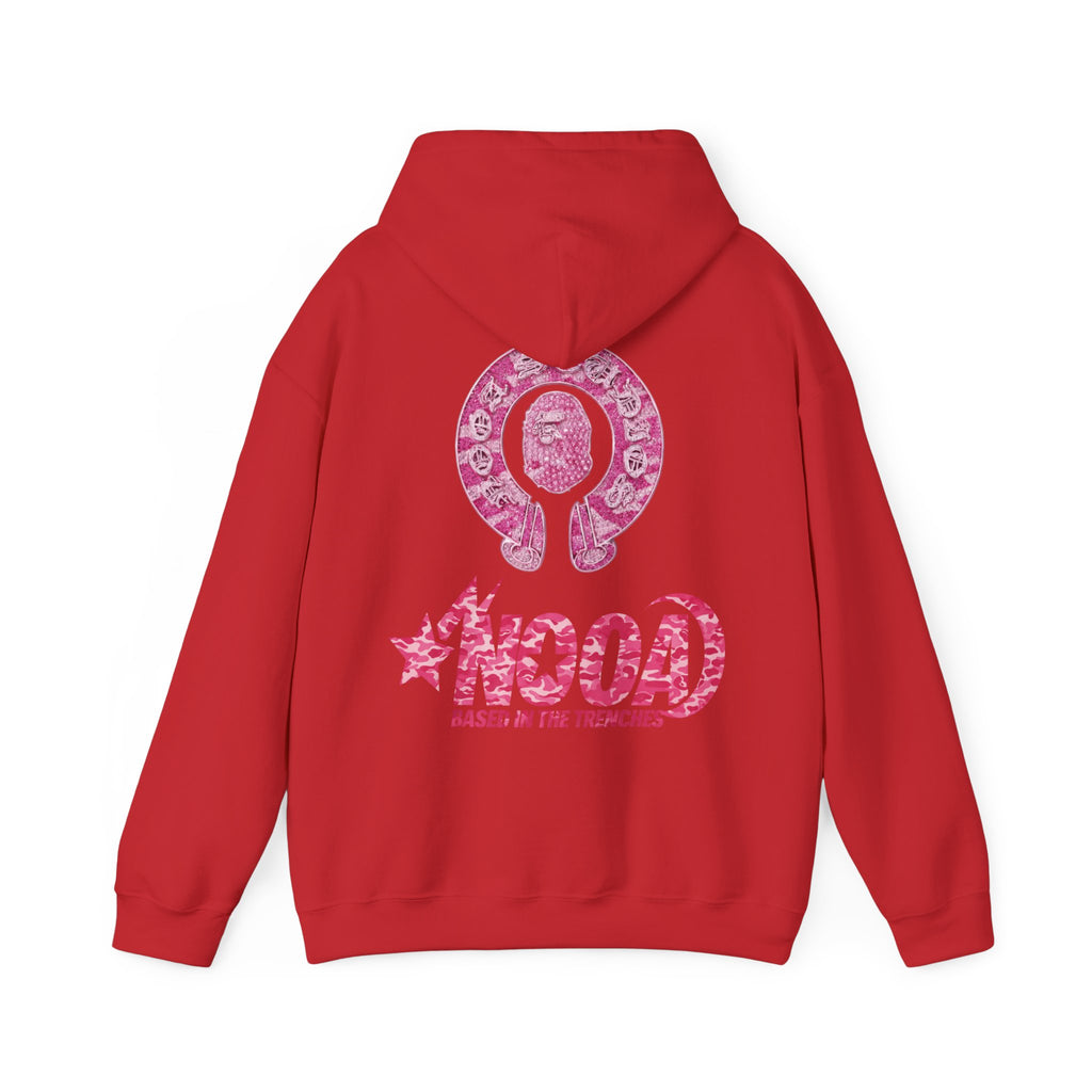 Hoodie — NOOA Pink Logo Graphic Hoodie (Based in the Trenches)
