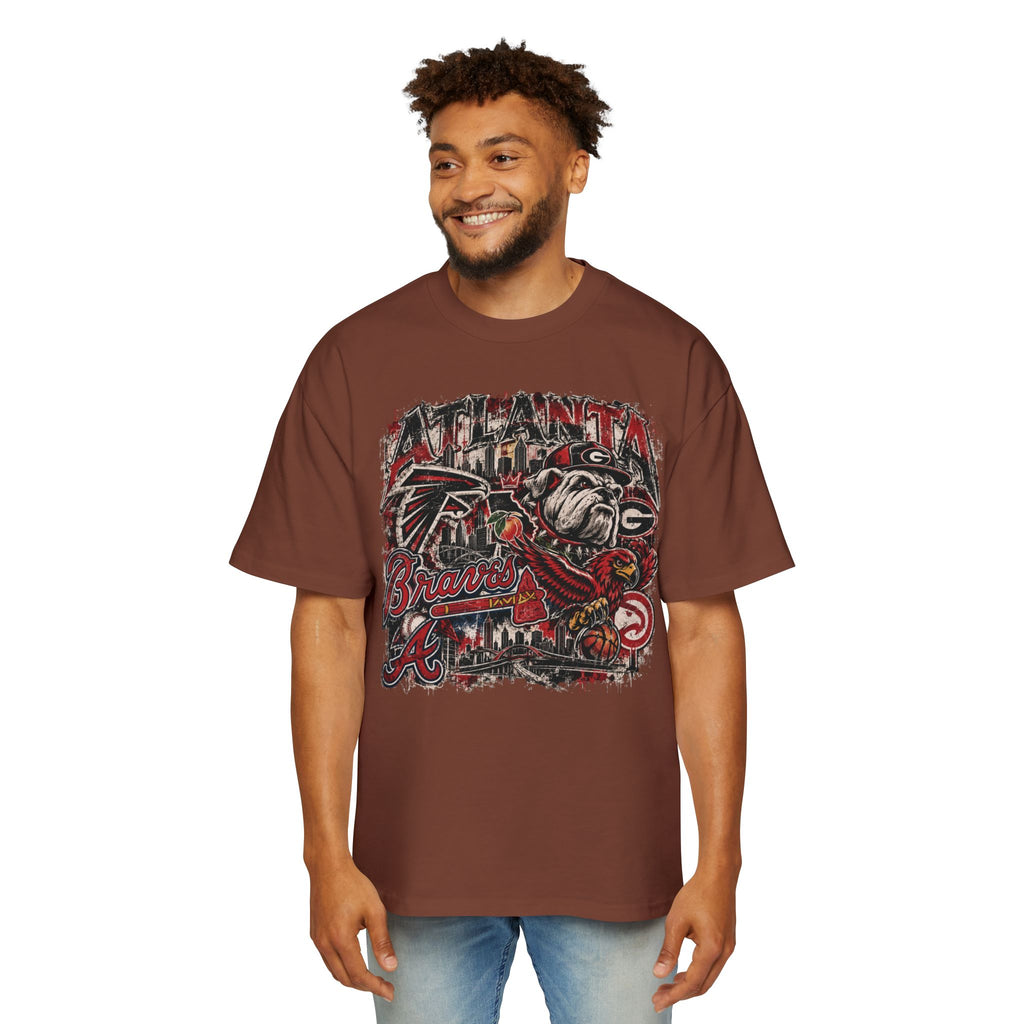 Atlanta Sports Graphic Tee - Falcons & Braves Vintage Mashup