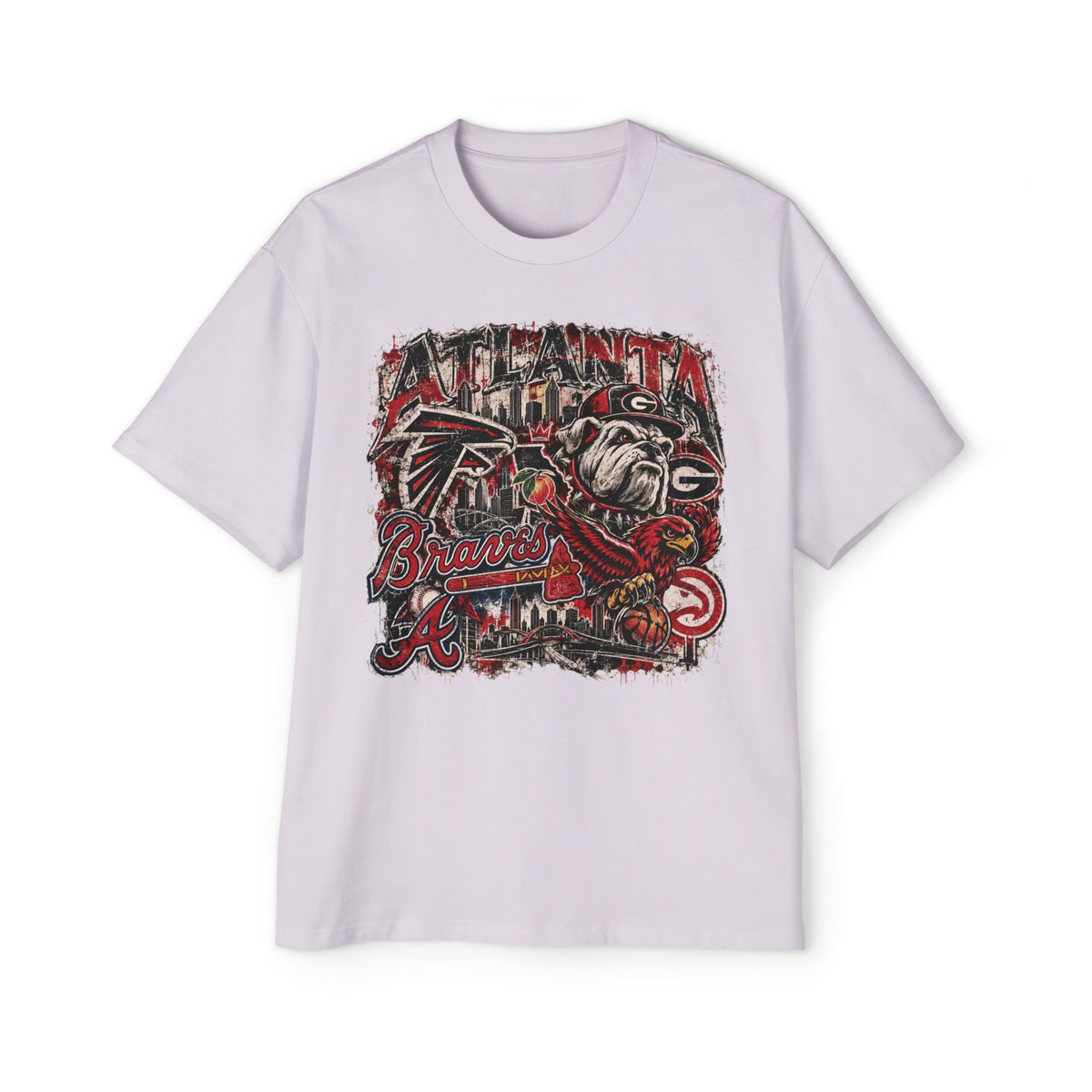 Atlanta Sports Graphic Tee - Falcons & Braves Vintage Mashup