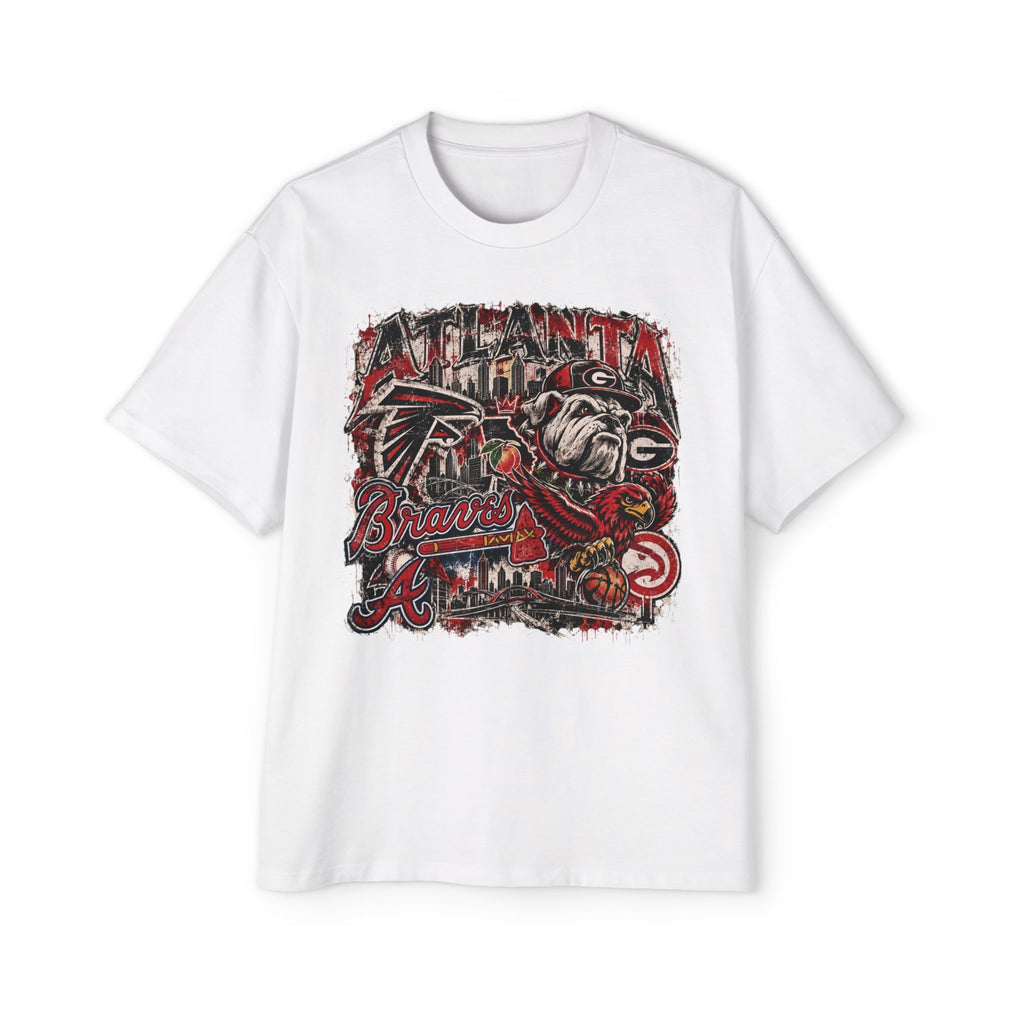 Atlanta Sports Graphic Tee - Falcons & Braves Vintage Mashup