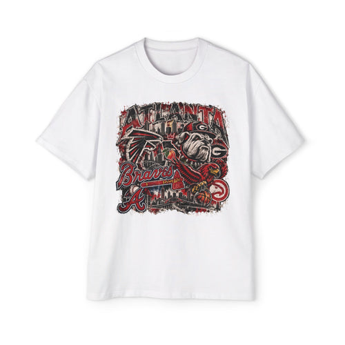 Atlanta Sports Graphic Tee - Falcons & Braves Vintage Mashup