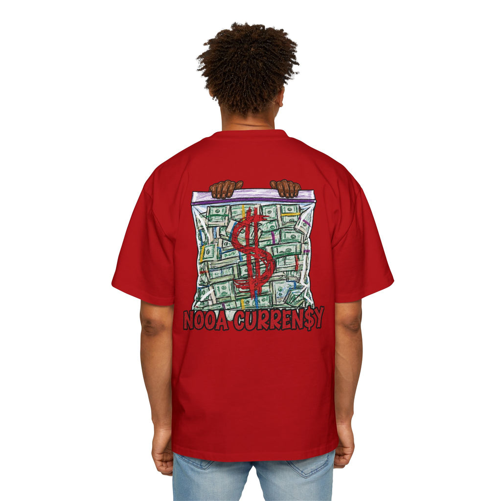 Money Bag Graphic Tee — "Nooa Currency" Oversized Men’s T-Shirt