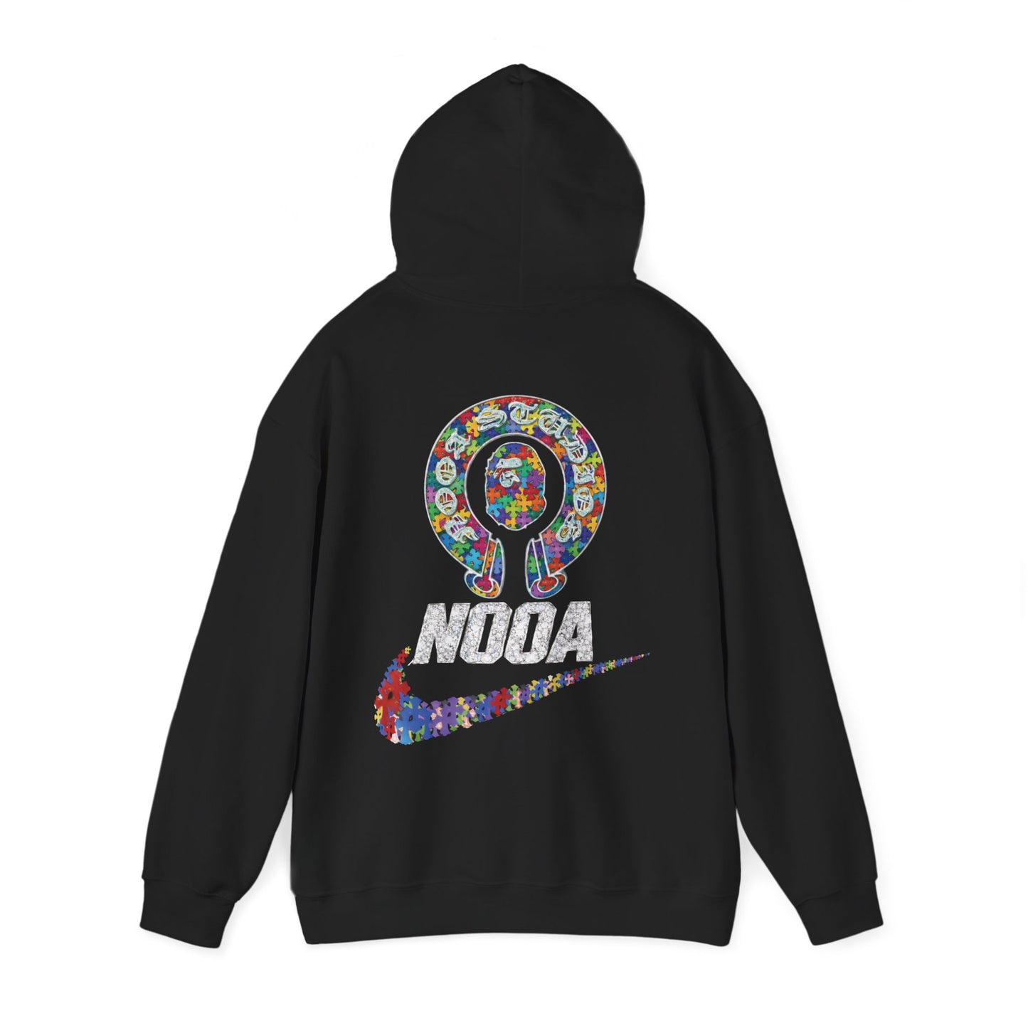 NOOA Floral Logo Hoodie - Colorful Nike Swoosh Pullover