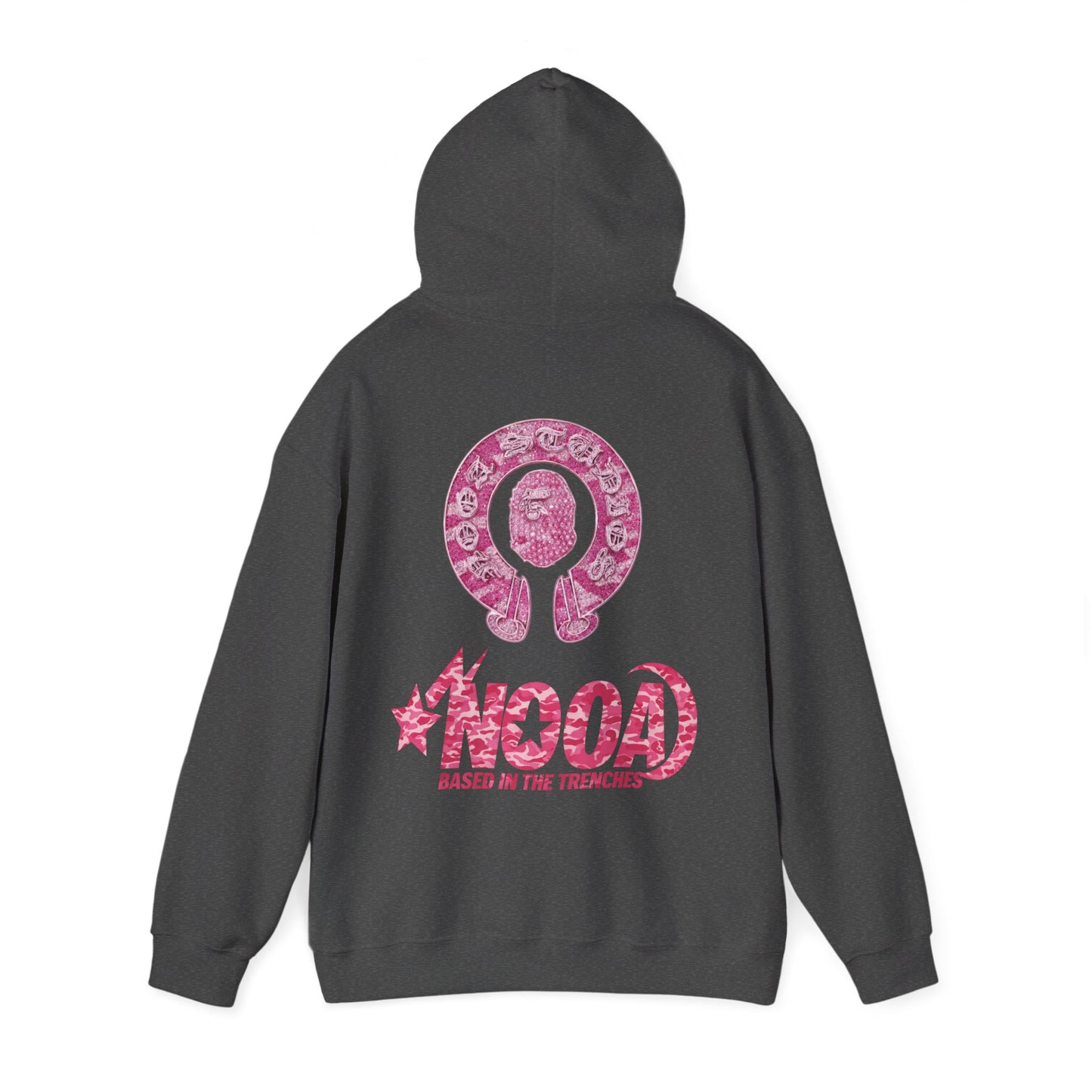 Hoodie — NOOA Pink Logo Graphic Hoodie (Based in the Trenches)