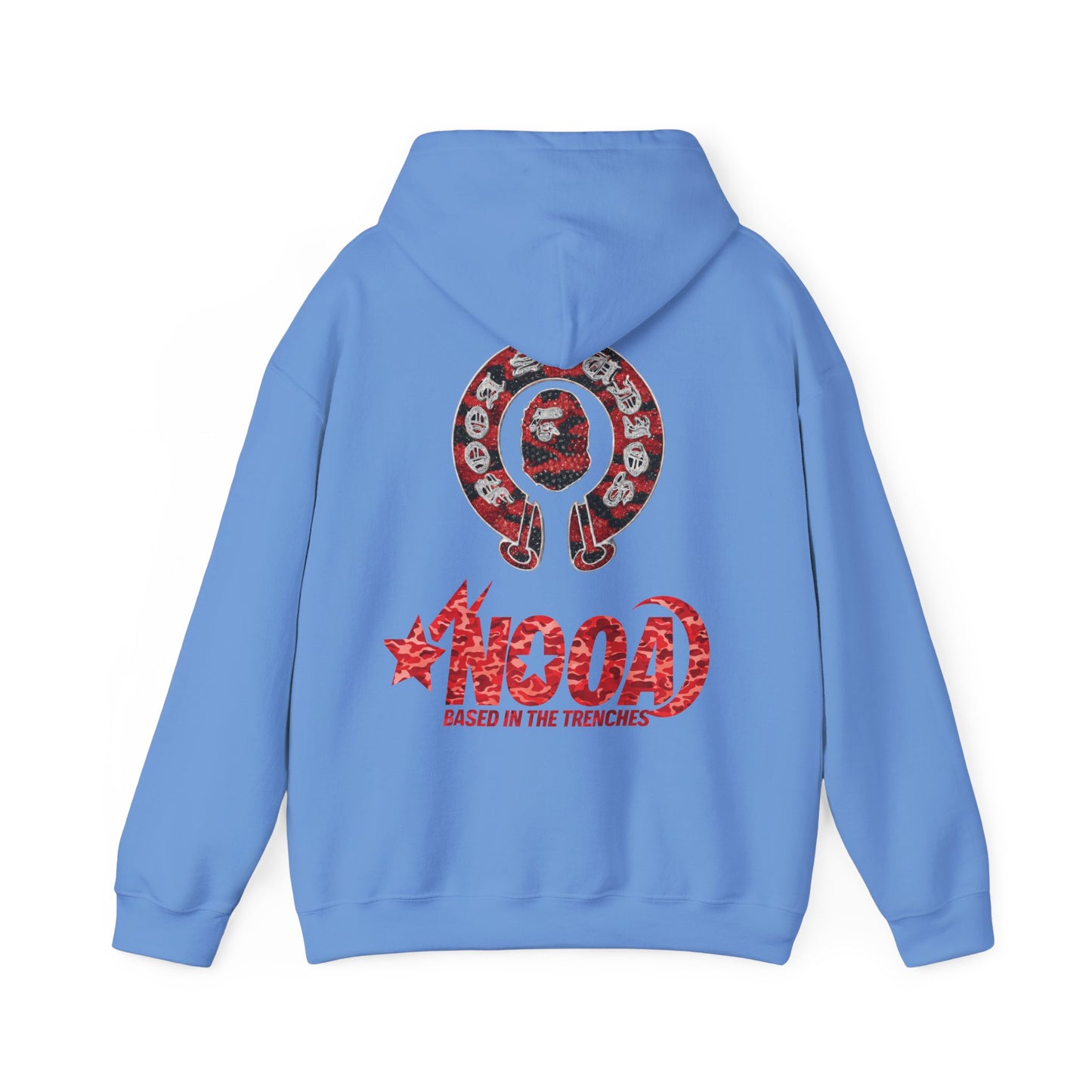 NOOA 'Based in the Trenches' Graphic Hoodie — Retro Star Logo Pullover