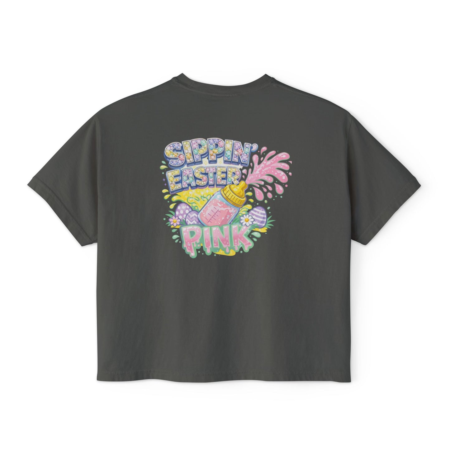SIPPIN EASTER CROPPED TEE