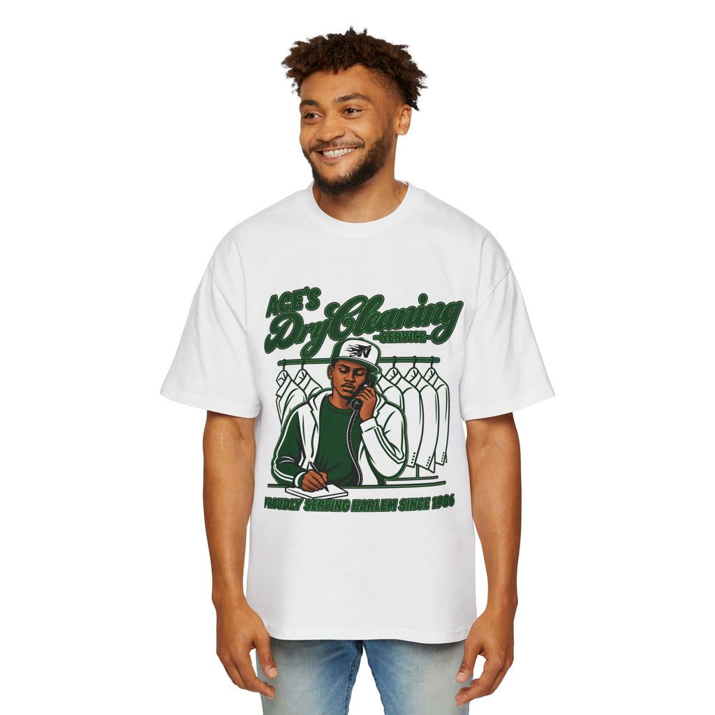 Ace’s Dry Cleaning Graphic Tee — ‘Proudly Serving Harlem Since 1986’ (Nooa Currency Back Print)
