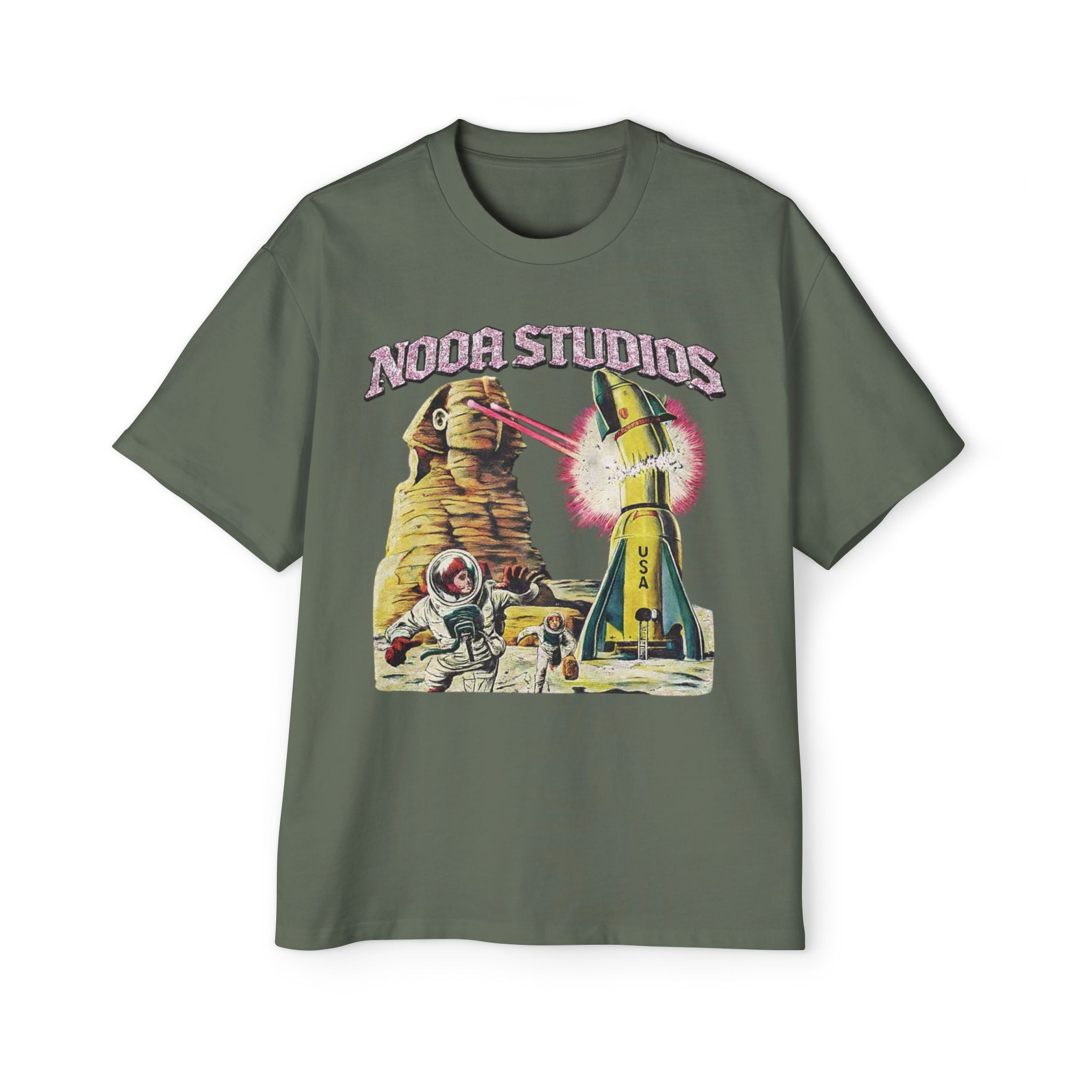 Vintage Space Tour T‑Shirt — "Nooa Studios 2026 World Tour" Graphic Tee