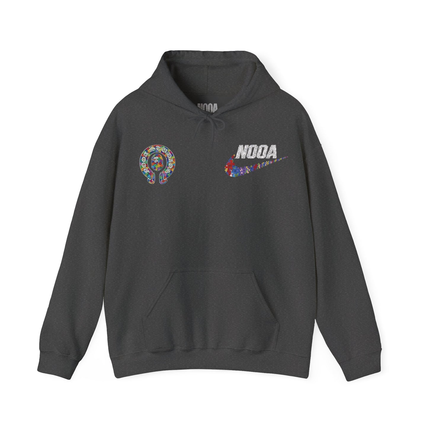 NOOA Floral Logo Hoodie - Colorful Nike Swoosh Pullover