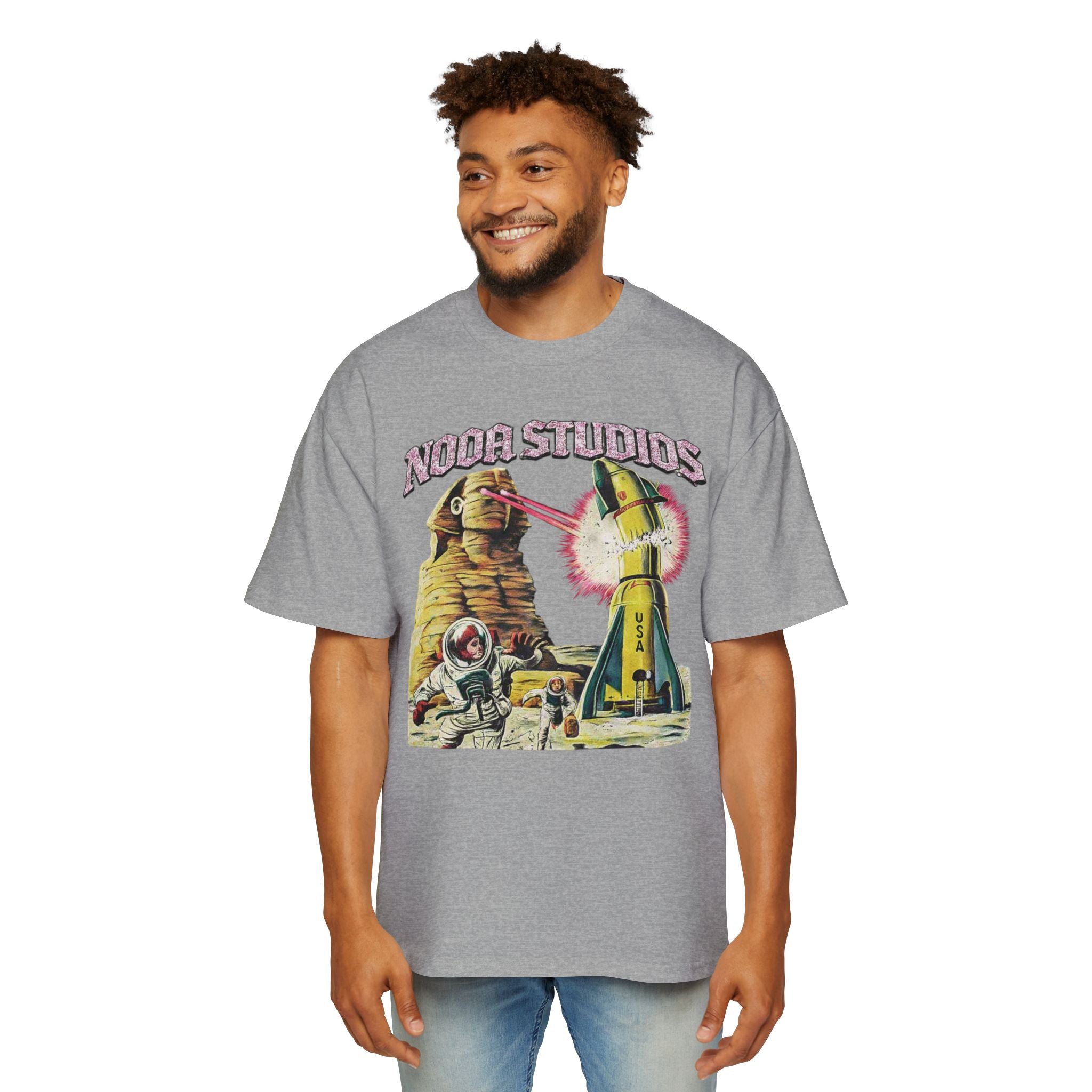 Vintage Space Tour T‑Shirt — "Nooa Studios 2026 World Tour" Graphic Tee