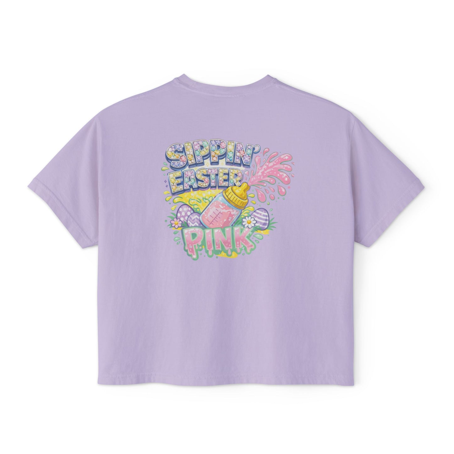 SIPPIN EASTER CROPPED TEE