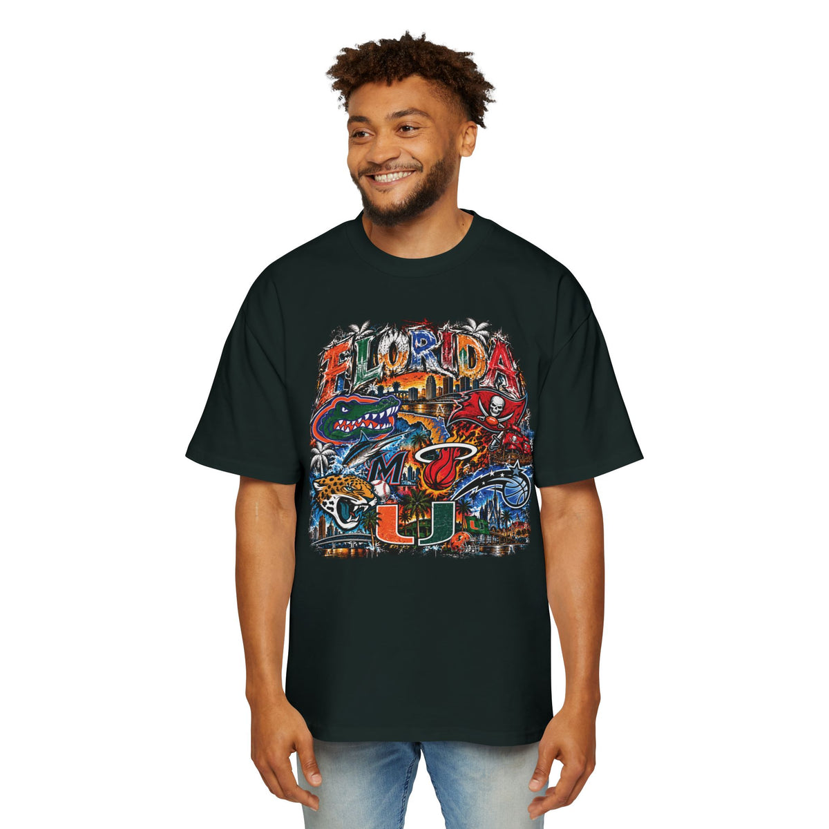 Florida Vintage Collage Tee — University of Miami Hurricanes Graphic Shirt