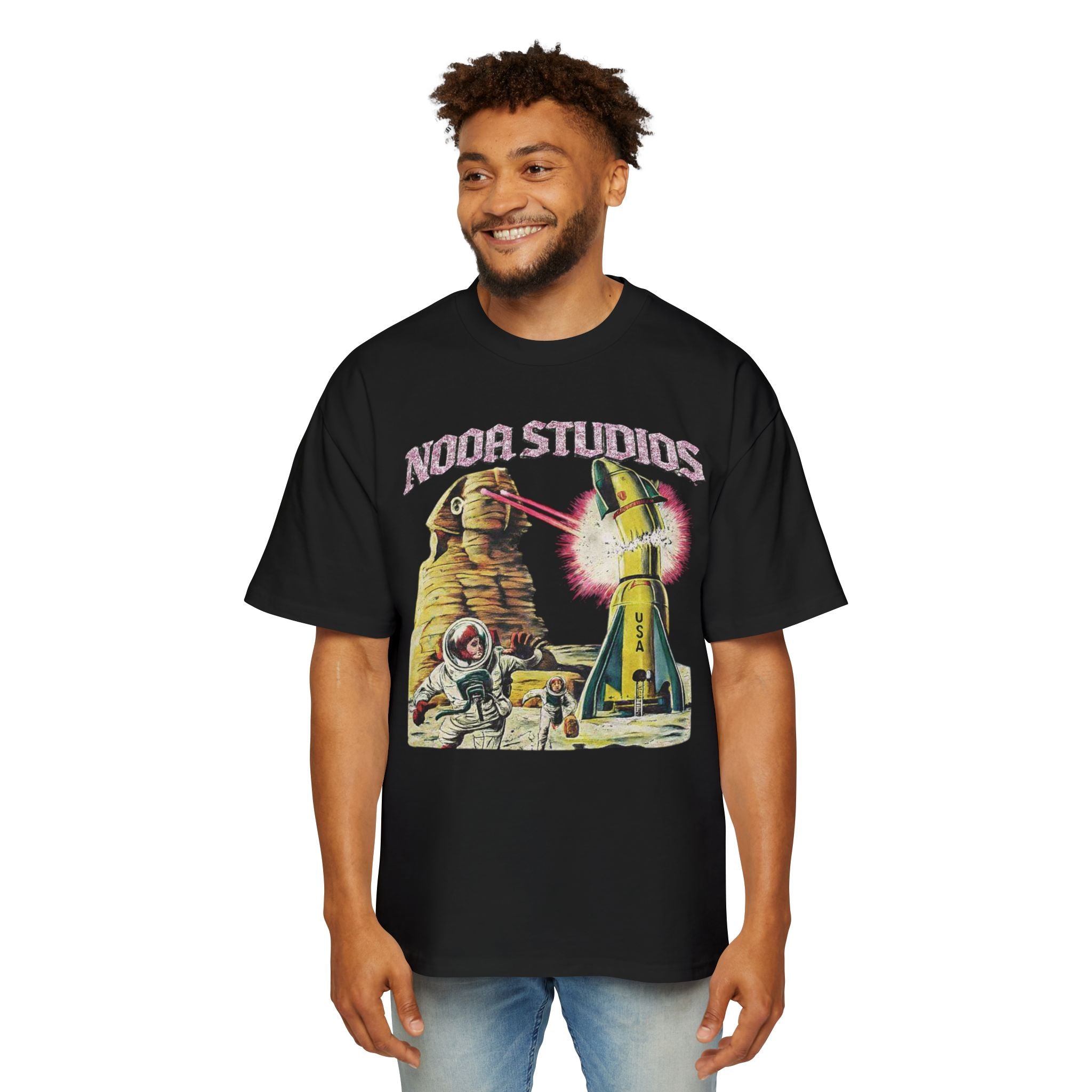 Vintage Space Tour T‑Shirt — "Nooa Studios 2026 World Tour" Graphic Tee