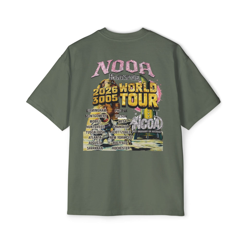 Vintage Space Tour T‑Shirt — "Nooa Studios 2026 World Tour" Graphic Tee
