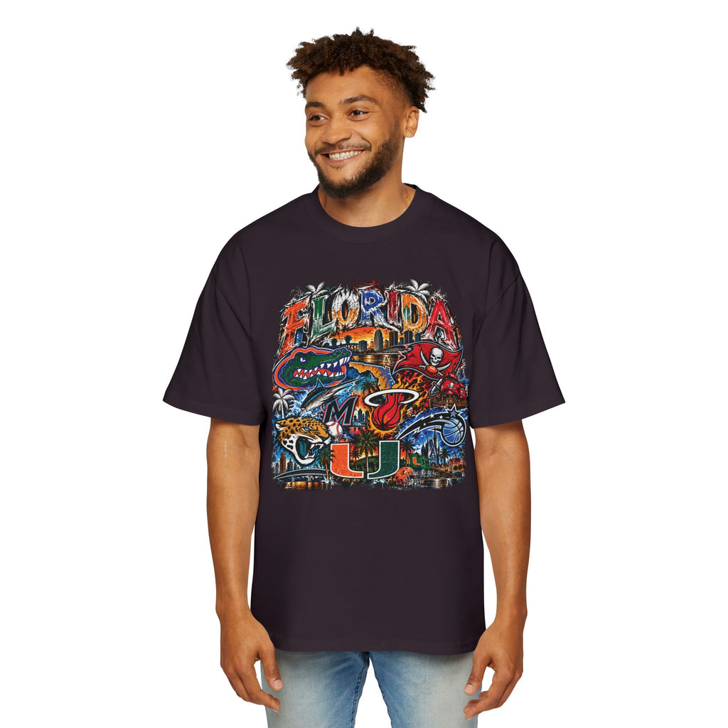 Florida Vintage Collage Tee — University of Miami Hurricanes Graphic Shirt