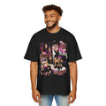 Men's Oversized Tee — Retro Hip-Hop Collage "Don't Let it Move" Graphic