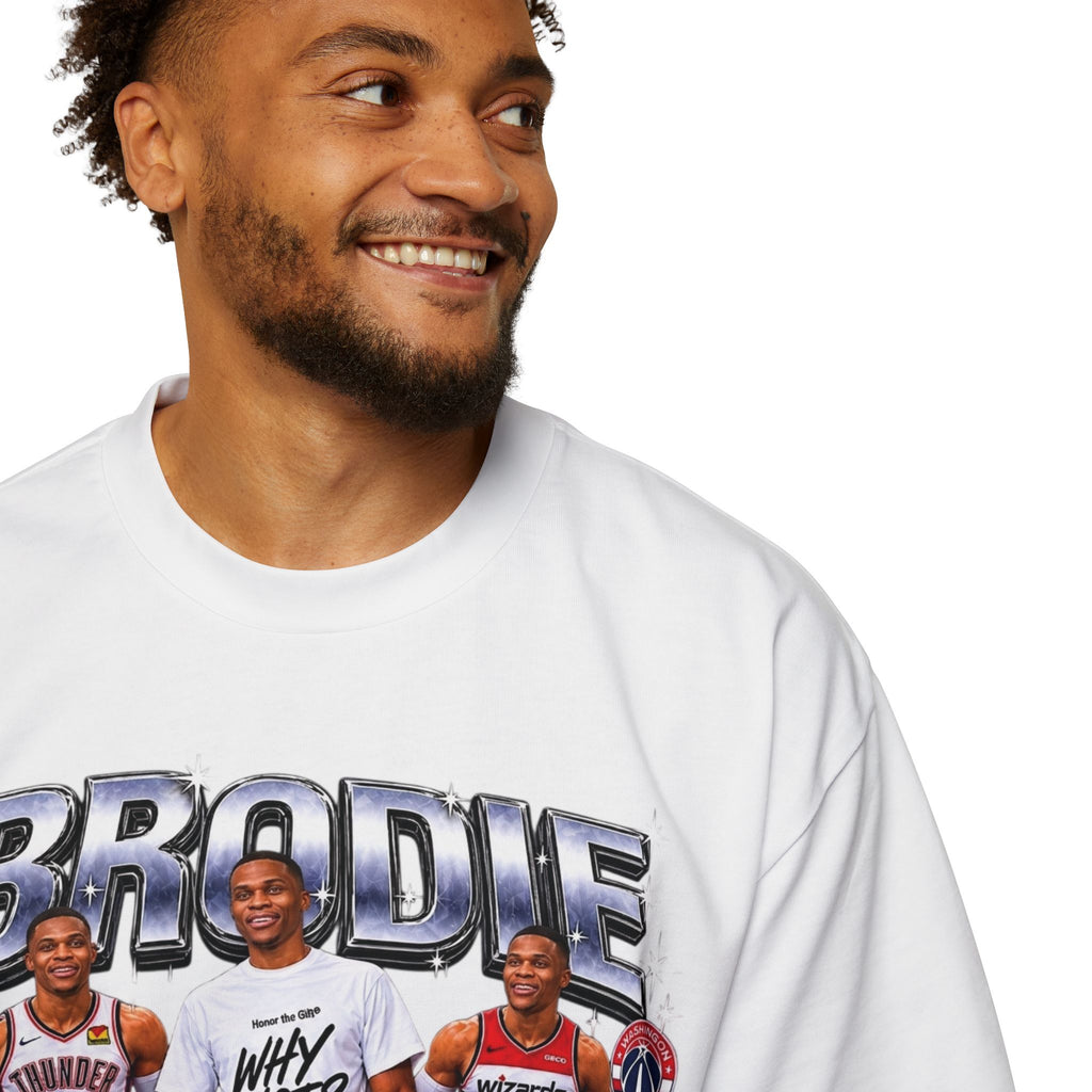 Westbrook 'The Beast' Graphic Tee — Retro Basketball Collage Shirt
