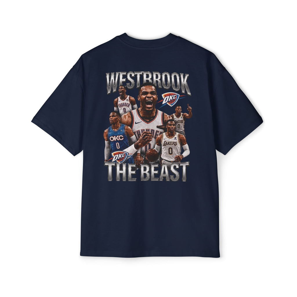 Westbrook 'The Beast' Graphic Tee — Retro Basketball Collage Shirt