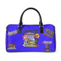 Leather Travel Bag - Retro N00A Graphic Weekender Duffle