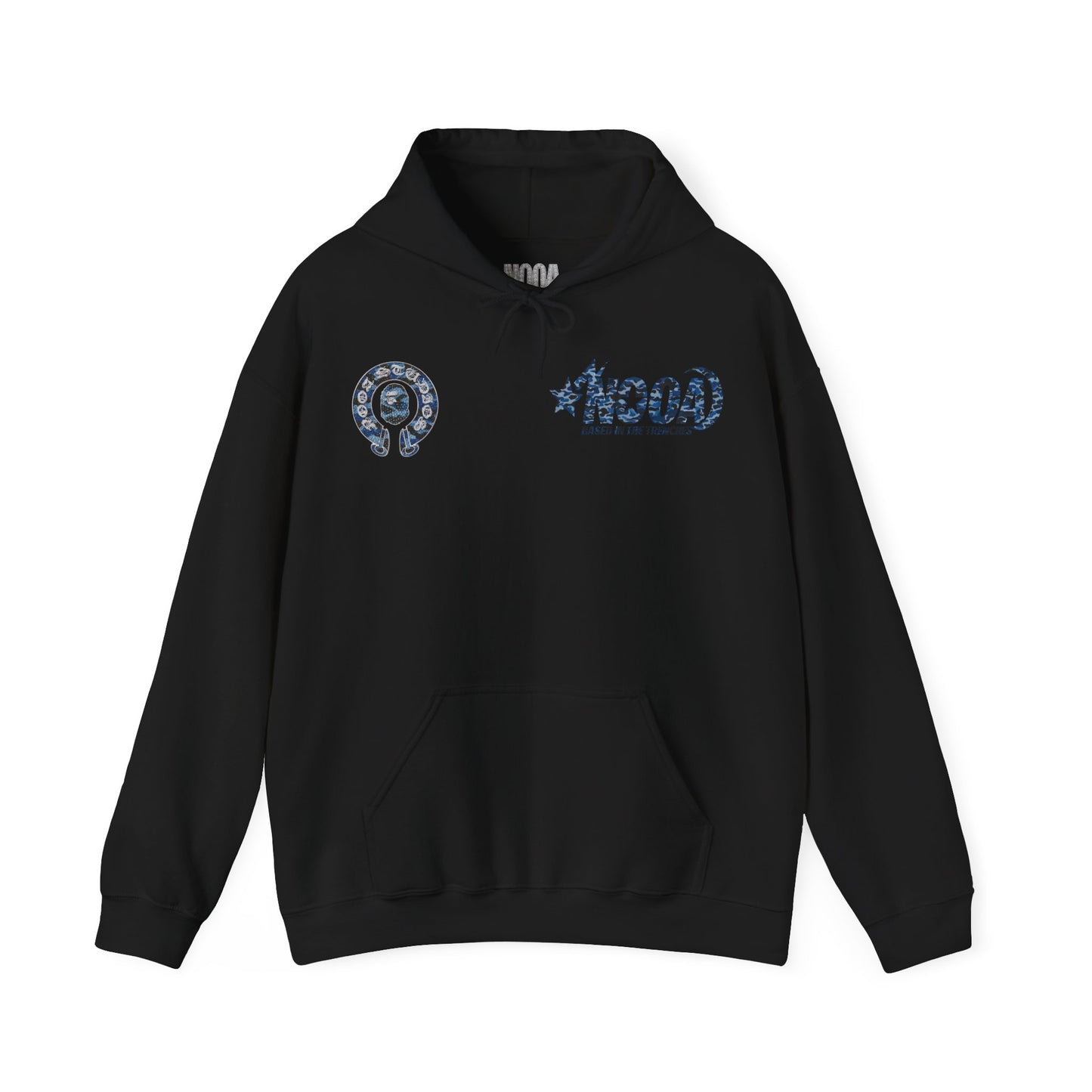 NOOA Logo Hoodie — 'Based in the Trenches' Graphic Pullover