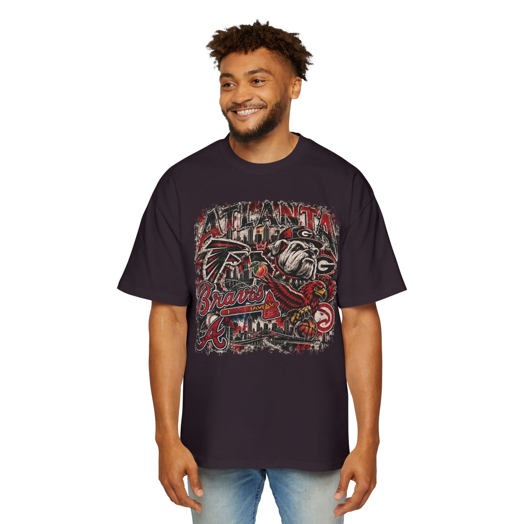 Atlanta Sports Graphic Tee - Falcons & Braves Vintage Mashup