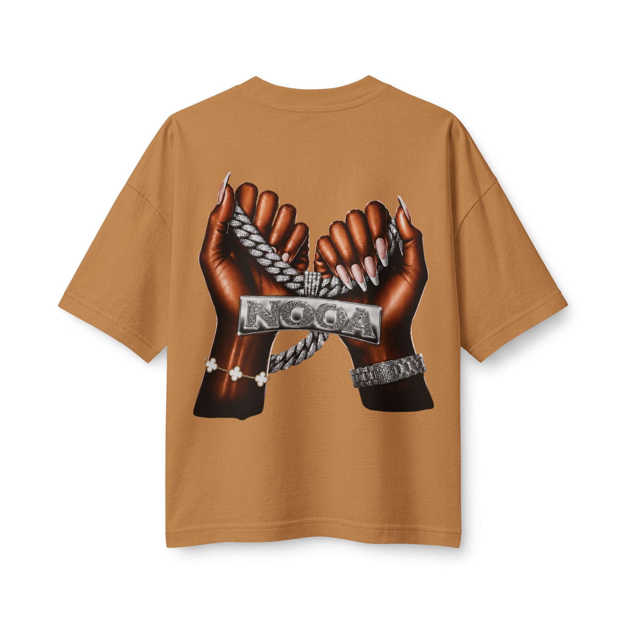 Curvy Silhouette & Bling Graphic Tee — NOGA NICKS Leopard Accent Women's T-Shirt