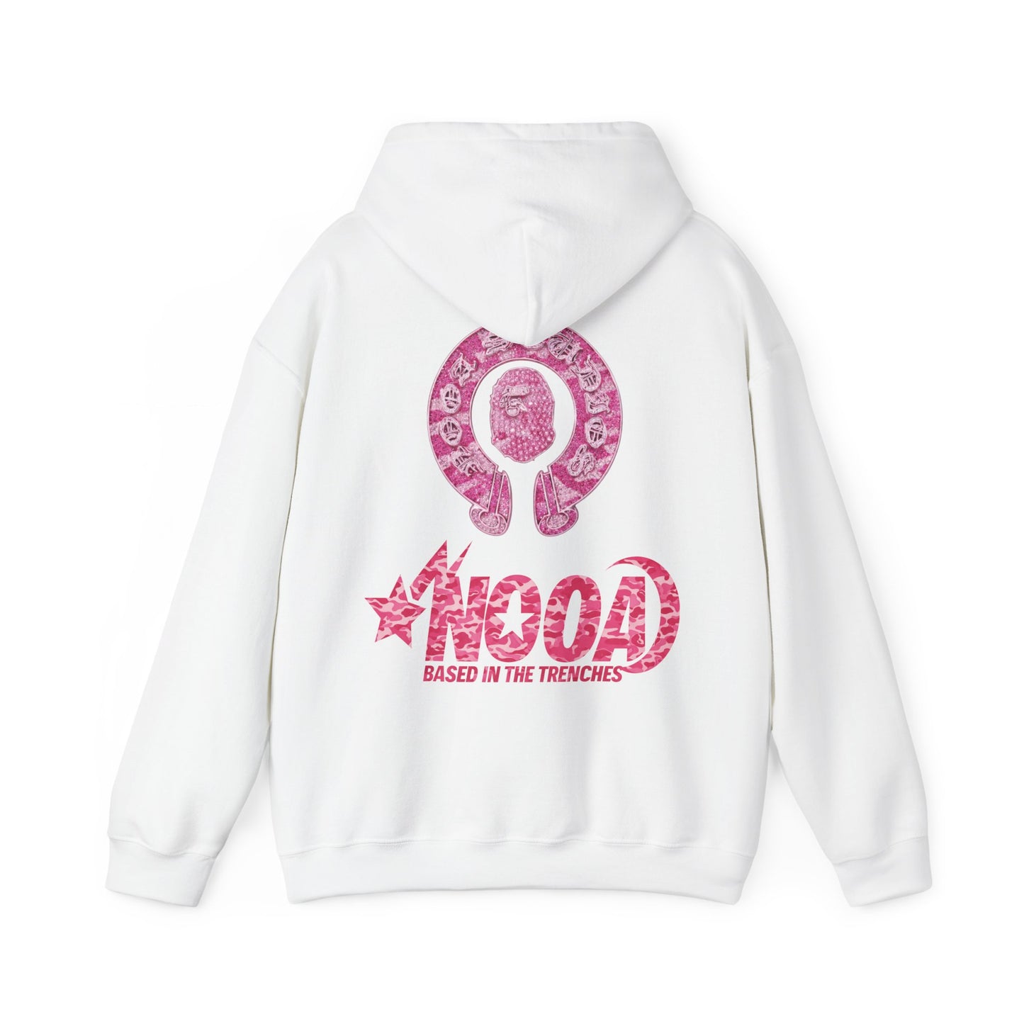 Hoodie — NOOA Pink Logo Graphic Hoodie (Based in the Trenches)