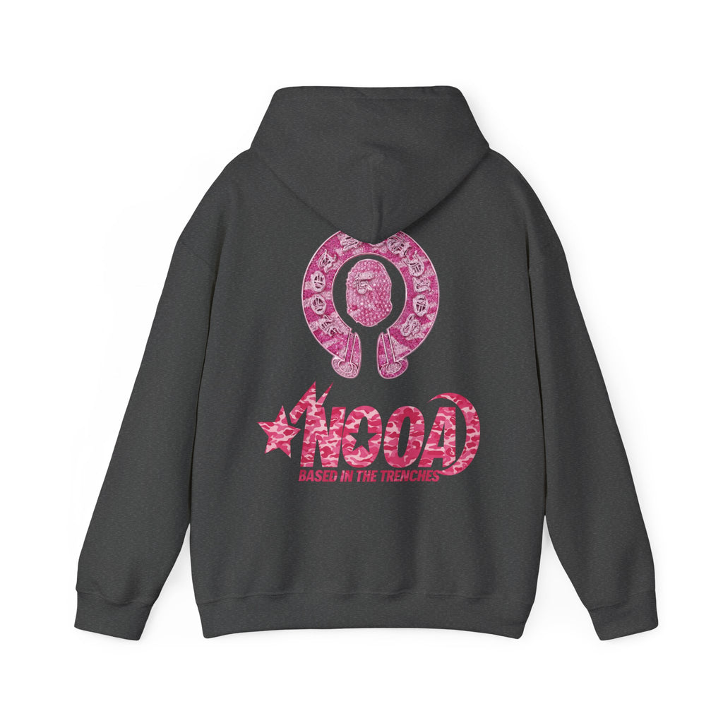 Hoodie — NOOA Pink Logo Graphic Hoodie (Based in the Trenches)