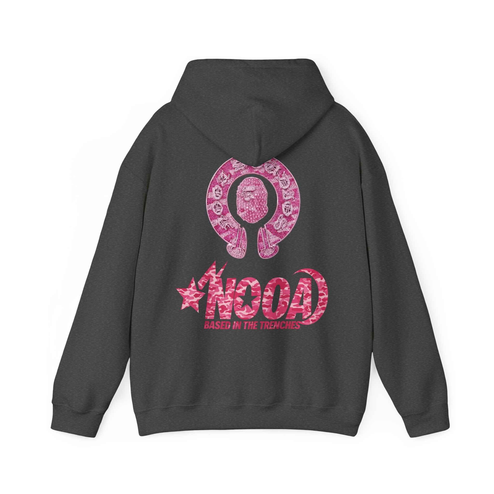Hoodie — NOOA Pink Logo Graphic Hoodie (Based in the Trenches)