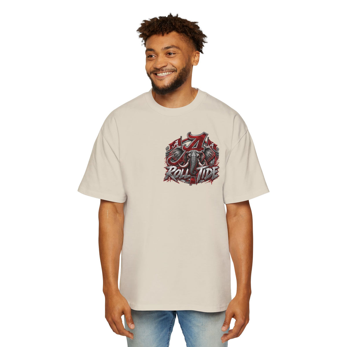 T-Shirt — 'Roll Tide' Crimson Elephant College Football Tee