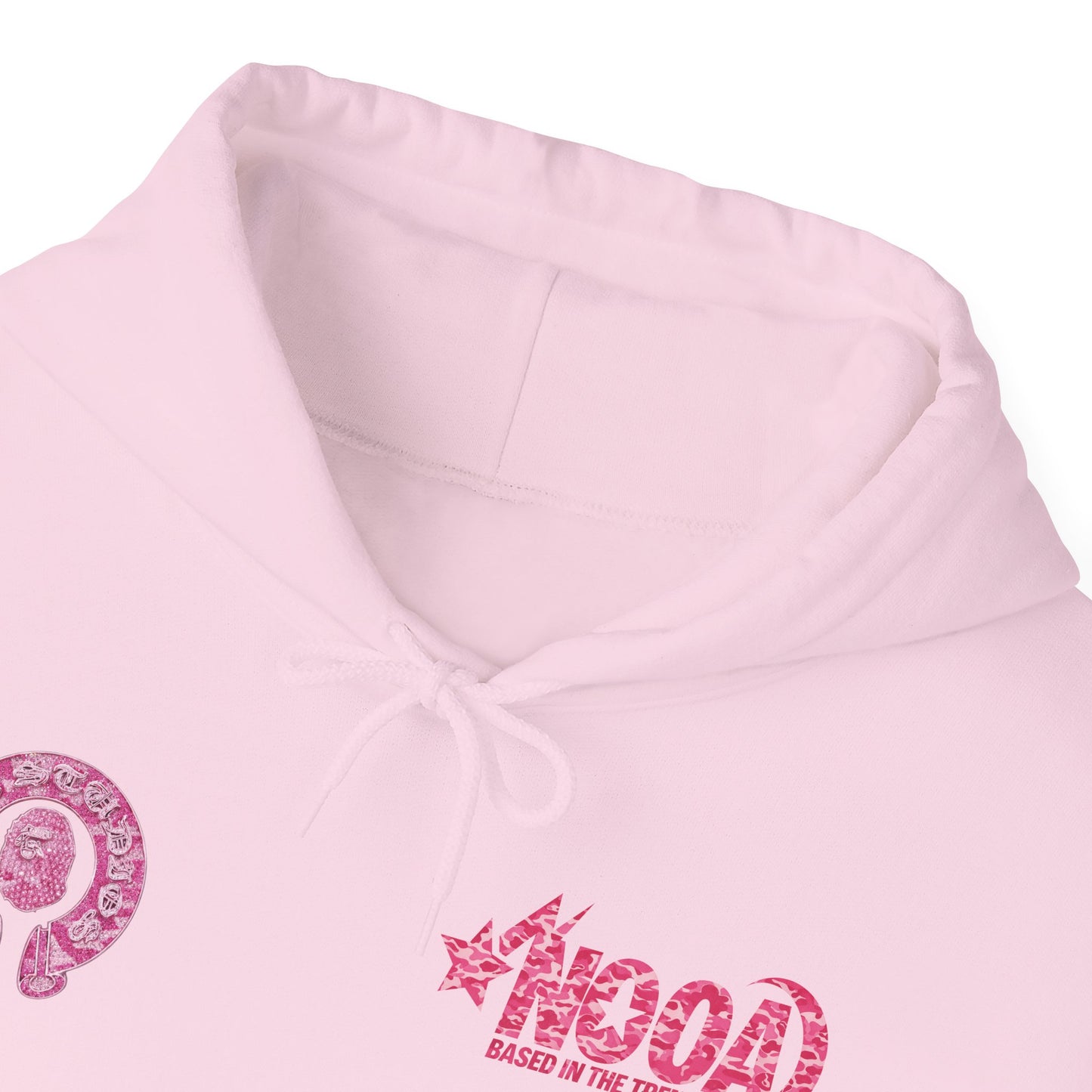 Hoodie — NOOA Pink Logo Graphic Hoodie (Based in the Trenches)