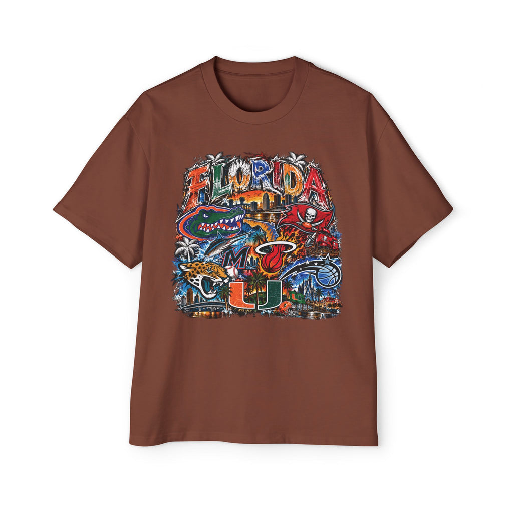 Florida Vintage Collage Tee — University of Miami Hurricanes Graphic Shirt