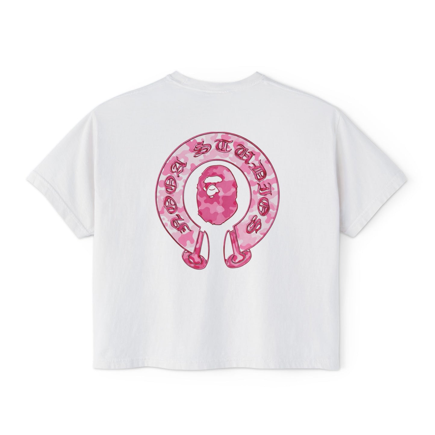 Women's Boxy Tee — NOOA PINK CAMO