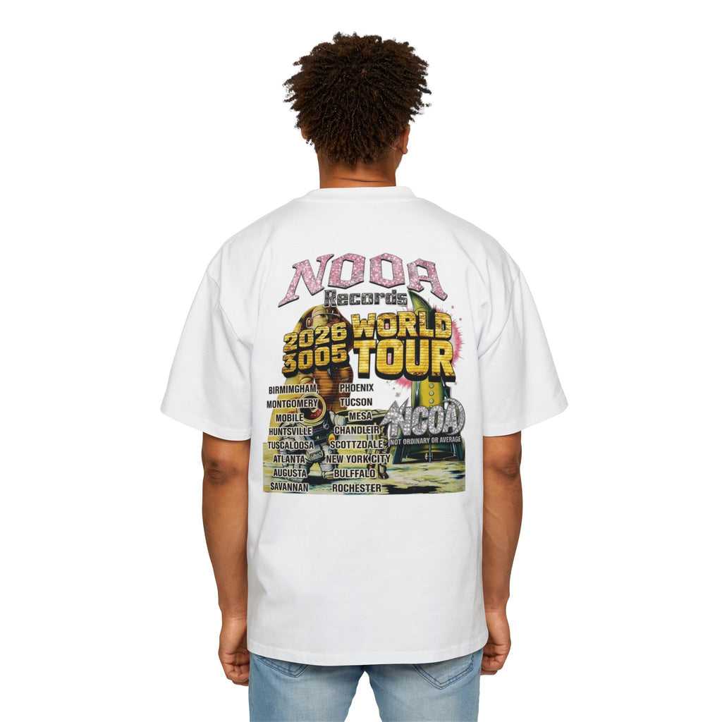 Vintage Space Tour T‑Shirt — "Nooa Studios 2026 World Tour" Graphic Tee