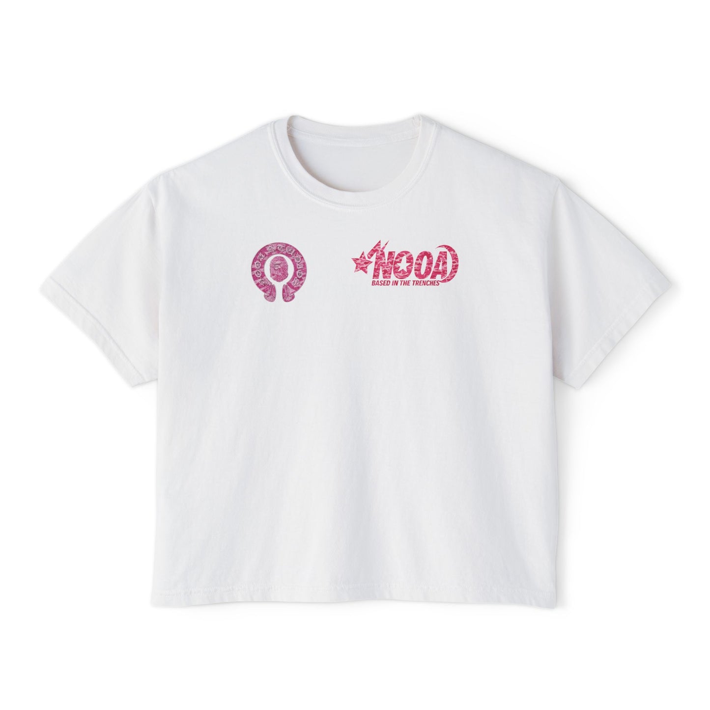 Women's Boxy Tee — NOOA PINK CAMO