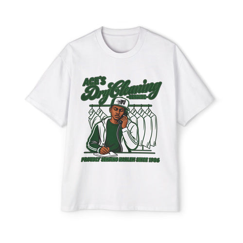 Ace’s Dry Cleaning Graphic Tee — ‘Proudly Serving Harlem Since 1986’ (Nooa Currency Back Print)